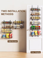 Delamu Over the Door Pantry Organizer, 6 Tier Pantry Door Organizer - Image 4