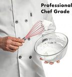 OYV 10-Inch Pink Silicone Whisk, Heat Resistant 480°F Kitchen Whisk - Image 9