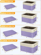 BALEINE 3 Pack Fabric Closet Storage Bins - Image 2