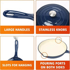 Hisencn Enameled Cast Iron Cookware Set - Image 8