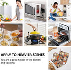 Fun Hen Chicken Rooster Oven Mitts and Pot Holders Set of 4 Silicone Heat - Image 8