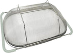 AJIODA Over The Sink Colander, 6 Quarts Stainless Steel Oval Colander - Image 5