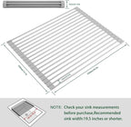 HANZENMA Roll Up Dish Drying Rack Over The Sink Kitchen Roll Up Sink Drying - Image 2
