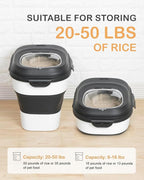 20-50 Lbs Food Storage Containers, Collapsible Rice Container - Image 2