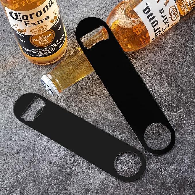 KTOJOY 4 PACK Stainless Steel Flat Bottle Opener, Beer Bottle Opener, - Image 5