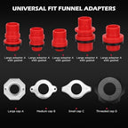 22-Piece No-Spill Coolant Filling Funnel Kit and Siphon Hose Pump, Radiator - Image 2
