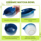 Matcha Whisk Set, Ceramic Matcha Kit Desert Style, Matcha Whisk and Bowl - Image 4