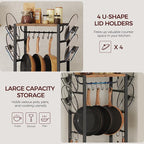 MAHANCRIS 4-Tier Pot Rack, Pots and Pans Organizer - Image 8