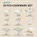 GiPP Ceramic Pots and Pans Set Non Stick - Image 2