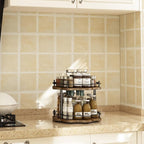 2 Tier Lazy Susan Organizer, 2-Tier Spinning Spice Rack - Image 7
