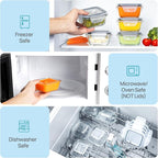 Vtopmart 5Pack 5oz Small Glass Storage Containers - Image 7