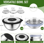 P&P CHEF 4-In-1 Stainless Steel Colander - Image 2