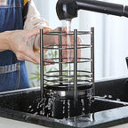Black Kitchen Utensil Holder for Kitchen Counter, Stainless Steel Utensil Crocks - Image 6