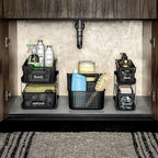 madesmart Premium Small 2 Tier Organizer, Under Cabinet Storage - Image 3
