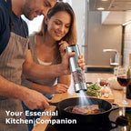 Bonsenkitchen Electric Salt and Pepper Grinder Set, 95ml Large Capacity - Image 7