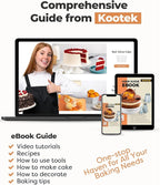 Kootek Cake Decorating Kit Baking Supplies Set Cake Turntable - Image 5