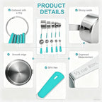 Bopei Measuring Cups and Spoons Set Stainless Steel 10 Piece - Image 4