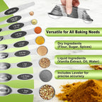 Magnetic Measuring Spoons Set Stainless Steel - Image 4