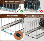 Housolution Cutting Board Organizer Rack, Expandable Baking Tray and Cookie - Image 3