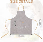VALOME 2 Pack Kitchen Aprons, Apron - Image 2