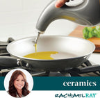 Rachael Ray Serveware Ceramic EVOO Oil and Vinegar Dispensing Bottle Set - Image 4