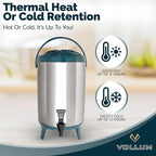 Vollum Stainless Steel Insulated Beverage Dispenser – Insulated Thermal Hot and - Image 3