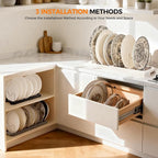 Adjustable Pot Lid Organizer Rack, 9 Compartments Cabinet Storage Holder - Image 7