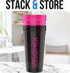 VELOMIX -2 Pack- 28 oz Protein Shaker Bottles - Image 6