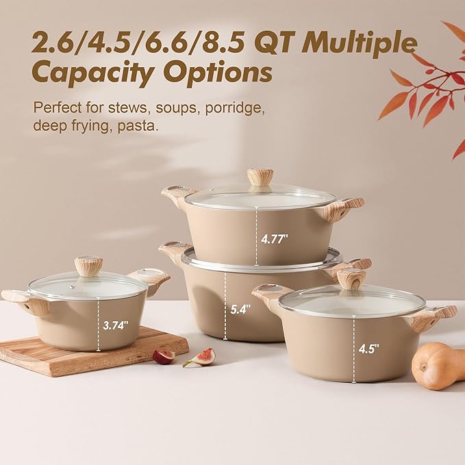 SENSARTE Ceramic Nonstick Stock Pot - Image 4