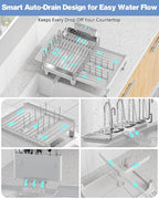 Expandable Dish Drying Rack, Dish Racks - Image 3