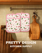 Slohif Silcone Strawberry Pot Holders - Image 5