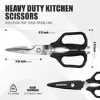 WORKPRO Kitchen Scissors, All Purpose Kitchen Shears - Image 2