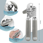 Safring Can Opener Manual, Heavy Duty Handheld Strong Can Opener - Image 2