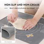 Ourokhome Silicone Baking Mat Sheet and Pastry Dough Cutter, 0.5 Inch Thick - Image 4