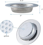 Honmein 2 Pcs Sink Strainer for Most Kitchen Sink Drain Basket, Upgraded - Image 4