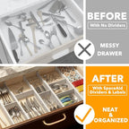 SpaceAid Bamboo Drawer Dividers - Image 2