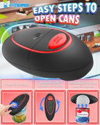 One Touch Electric Can Opener Fits Almost All Can Sizes - Image 2