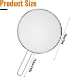 7.5 in Grease Splatter Guard Stainless Steel Splatter Guard - Image 2