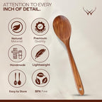 Teak Wooden Spoon for Cooking - Image 4