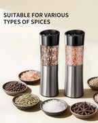 CIRCLE JOY Rechargeable Gravity Electric Salt and Pepper Grinder Set Automatic - Image 6