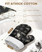 Slohif Funny Oven Mitts and Pot Holder - Image 2