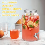 SiliFine 2 Pieces 1 Gallon Plastic Beverage Dispenser - Image 5