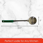4 Ounce Solid Stainless Steel Portion Control Ladle Spoon - Image 4