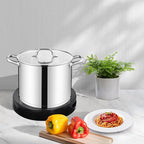 LIANYU 10 Quart Pot with Lid, 10 QT Tri-ply Stainless Steel Stockpot, Heavy - Image 7
