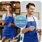 Utopia Kitchen 4 Pack Bib Apron Adjustable - Image 6