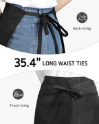 Syntus Server Apron for Men Women, Waitress Waist Apron - Image 4