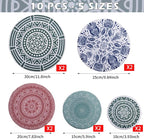 10Pcs Reusable Bowl Covers In 5 Size, Stretch Cloth Fabric Dish Cover Kitchen - Image 2