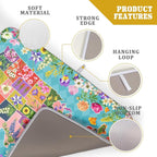 Flower Map Dish Drying Mat Colorful Floral Microfiber Large Dish Drying Pad - Image 4