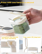 Mlici 8.6 oz Condiments Container Seasoning Jars, Kitchen Spicy Jars - Image 3