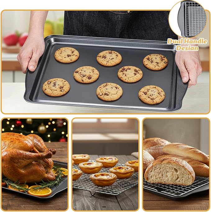 Baking Sheet with Cooling Racks - Image 6